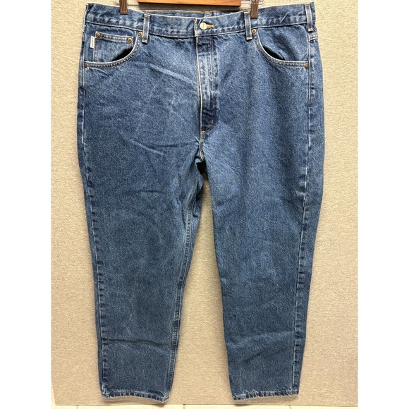 Carhartt Other - Carhartt Straight Leg Traditional Fit Jeans Mens Blue Casual Workwear 42x32